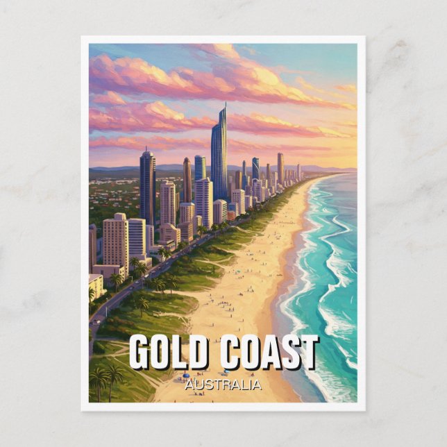 Gold Coast Australia Travel Postcard (Front)