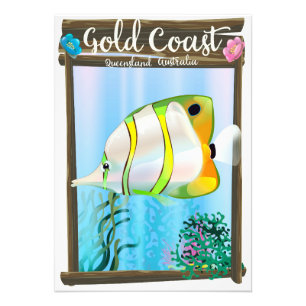 Gold Coast Australia travel poster. Photo Print