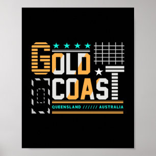 Gold Coast Queensland Australia Urban TravelDesign Poster