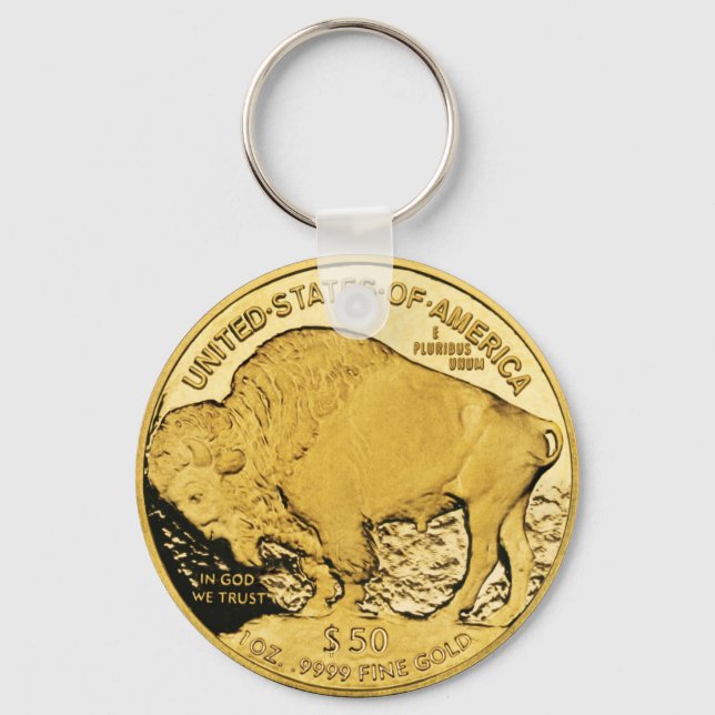 Gold Coin Keychain (Front)