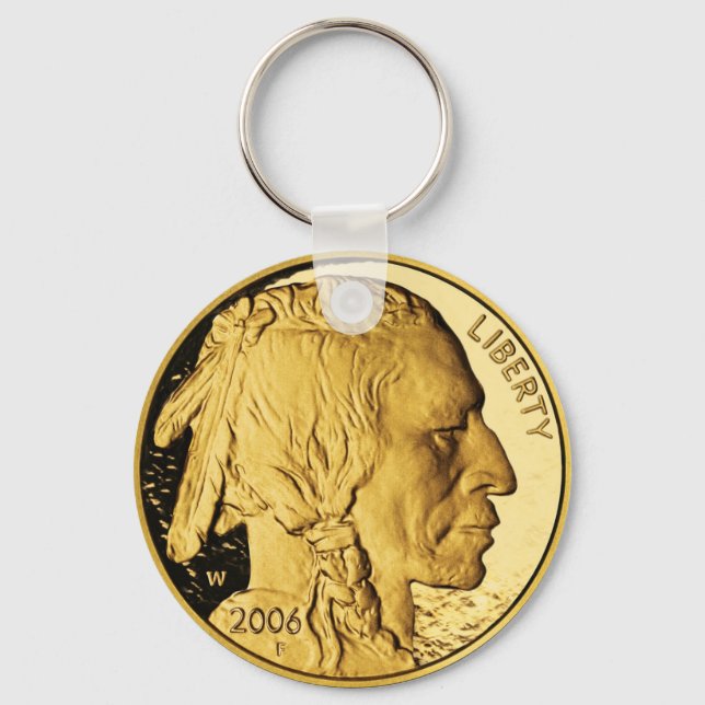 Gold Coin Keychain (Front)