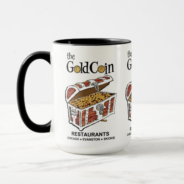 Gold Coin Restaurants, Chicago, Evanston, Skokie Mug (Left)