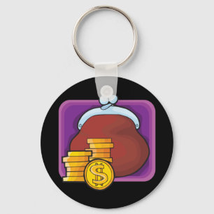 Gold Coins Keychain