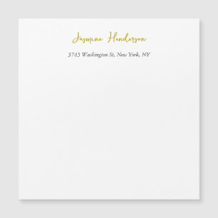 Gold Color Calligraphy Professional Magnetic Card