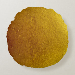 Gold color cement wall texture background abstract round pillow