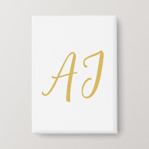 Gold Color Monogram Professional Classical Initial