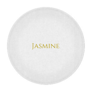 Gold Color Plain Minimalist Professional Name Cutting Board