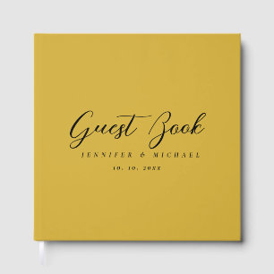 Gold Color Professional Modern Elegant Guest Book