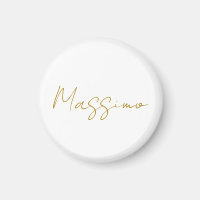 Gold Colour Calligraphy Elegant Plain Name