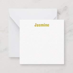 Gold Colour Calligraphy Professional Name  Card