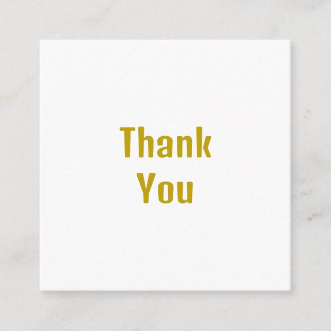 Gold Colour Calligraphy Professional Name  Enclosure Card (Front)