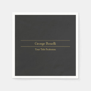 Gold Colour Grey Classical Personal Customize Chic Napkin