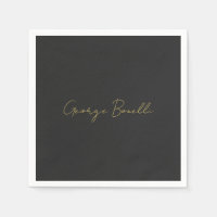 Gold Colour Grey Classical Personal Customize Chic
