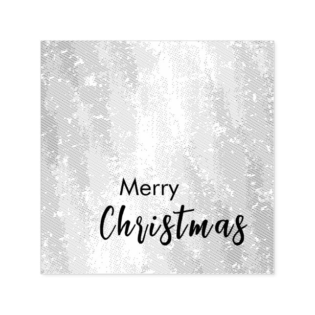 Gold Colour Merry Christmas Family Message New Yea Self-inking Stamp (Design)