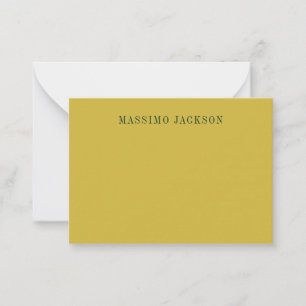 Gold Colour Minimalist Plain Modern  Card