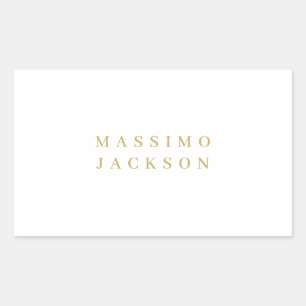 Gold Colour Minimalist Professional Serif Font Sticker