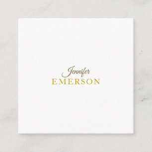 Gold colour professional minimalist modern plain  enclosure card