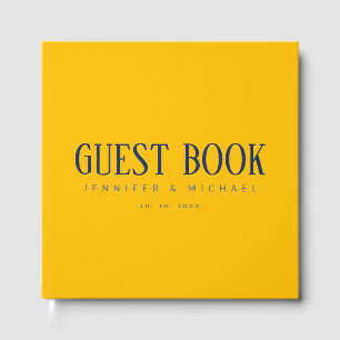 Gold Colour Professional Modern Elegant Guest Book