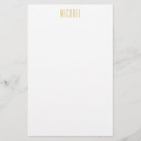Gold Colour Professional Trendy Minimalist Name