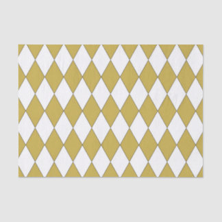Gold Coloured Diamond Design Tissue Paper
