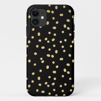 Gold Confetti Dots iPhone 11 Case
