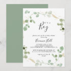 Gold Confetti Eucalyptus It's A Boy Baby Shower 