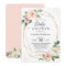 Gold Confetti Geometric Blush Floral Baby Shower
