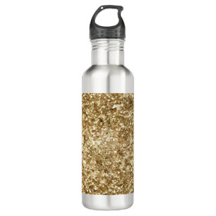 Gold Confetti Glitter 710 Ml Water Bottle