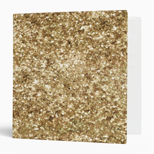 Gold Confetti Glitter Binder (Front/Inside)