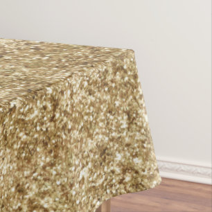 Gold Confetti Glitter Tablecloth