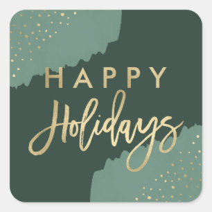 Gold Confetti   Holiday Stickers