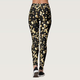 Gold confetti . leggings