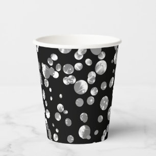 Gold confetti neck tie paper cups