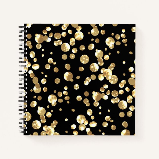 Gold confetti notebook (Front)