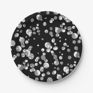Gold confetti paper plates
