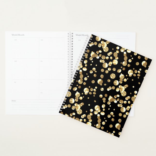 Gold confetti planner (Display)