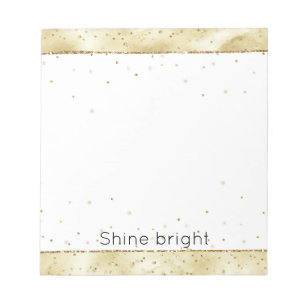 Gold Confetti Sparkle        Notepad