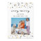 Gold Confetti Stars | Holiday Photo Card