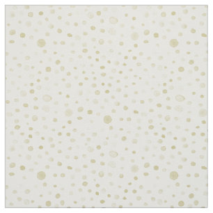 Gold Confetti Watercolor Dots Fabric