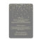Gold Confetti Wedding Details - Information