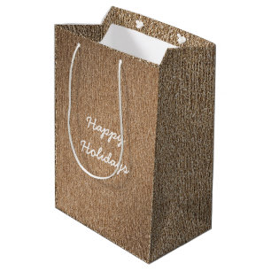 Gold Copper Medium Gift Bag