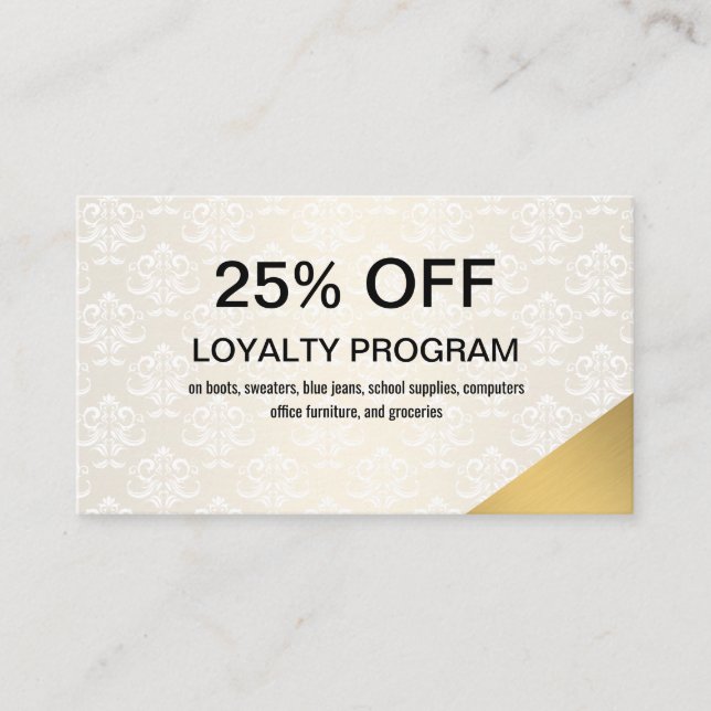 Gold Corner Discount (Front)