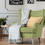 Gold Crayola Solid Plain Colour Throw Pillow<br><div class="desc">A neutral colour works with any combination of colours. 
A good choice for a Chic & soft appearance. 
EFC88B</div>