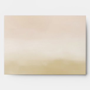 Gold Cream Peach Ombre Life is Beautiful         Envelope