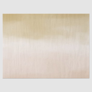 Gold Cream Peach Ombre Life is Beautiful           Tissue Paper