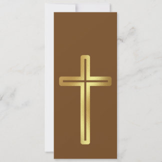 Gold Cross Bookmark 