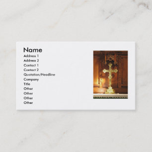 Gold Cross Business Card