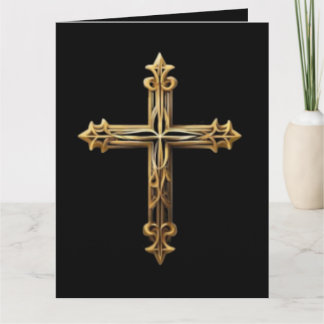 Gold Cross Card