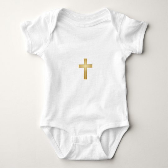 Gold Cross/Easter Baby Bodysuit