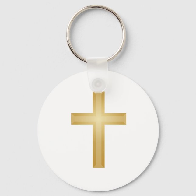 Gold Cross/Easter Keychain (Front)